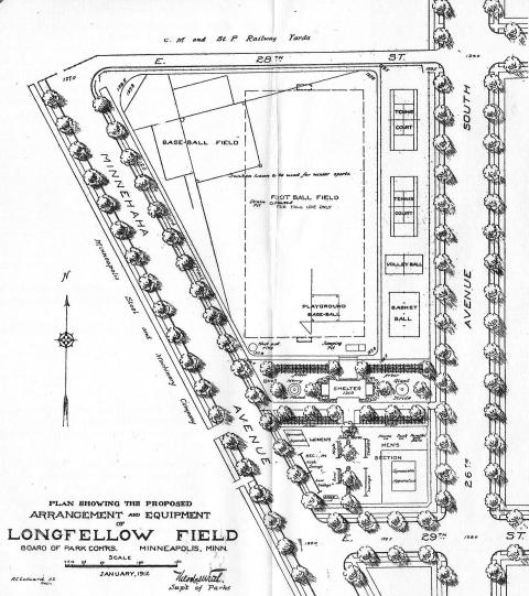 Longfellow Field Plan 1912