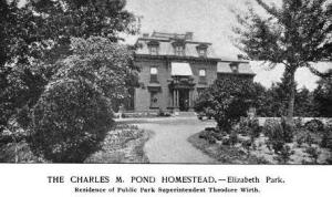 Theodore Wirth lived in the upper level of the residence in Elizabeth Park in Hartford, Conn. The ground floor was open to the public.(Picturesque Parks of Hartford, 1900)