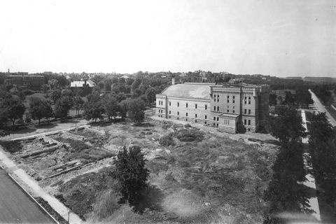 The southern half of the Sculpture Garden site before it was designated to become a garden in 1913.