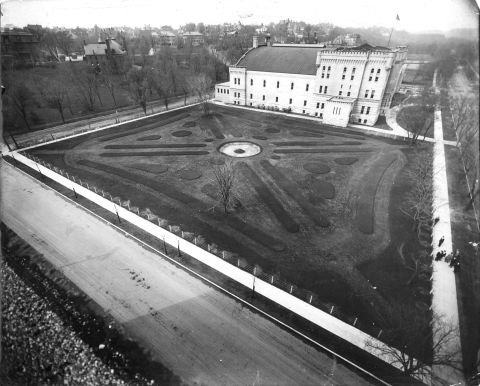Teh same site as above ready for plantin gfor the 1913 convention of the Society of Amrican Florists and Ornamental Horticulturists