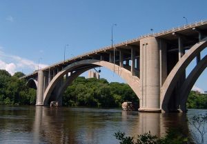 The graceful arch of the bridge was the world's longest concrete span at the time it was completed in 1923. (Mulad)