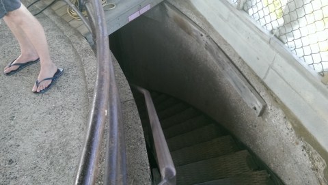 The top of the stairs down the Witch's Hat. (David C. Smith)