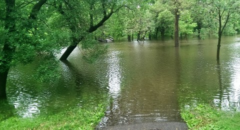 Minnehaha Pakrway at Humboldt Avenue South, south of the Lynnhurst Recreation Center. (David C. Smith)