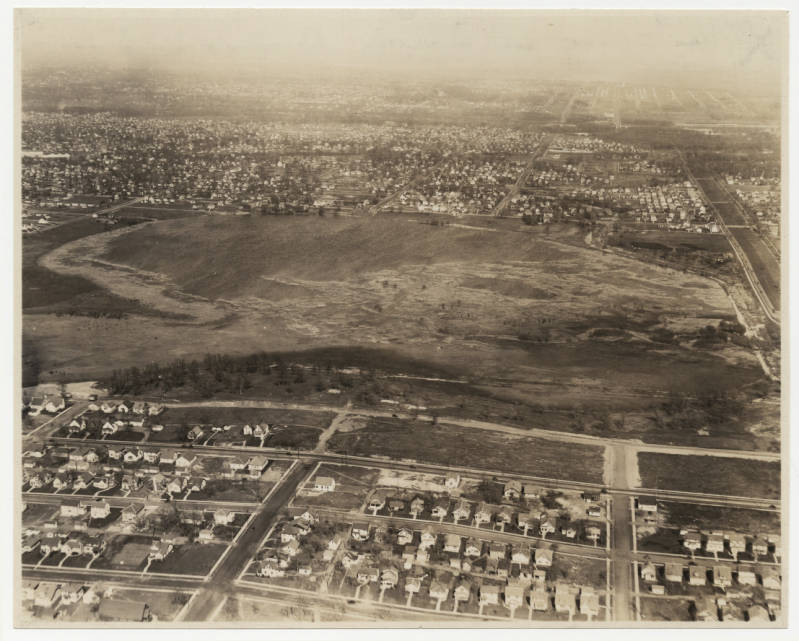 1929 Lake and Golf Course before course was built